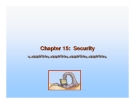 Operating System Concepts - Chapter 15: Security