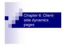 Chapter 6: Clientside dynamics pages