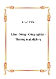  Luận văn về: Lâm - Nông - Công nghiệp Thương mại, dịch vụ 