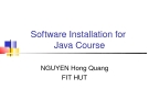 Software Installation for Java Course