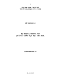 LUẬN VĂN:HỆ THỐNG THÔNG TIN QUẢN LÝ GIÁO DỤC BẬC TIỂU HỌC