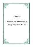 Luận văn hay: Hoàn thiện hoạt động môi giới tại công ty chứng khoán Bảo Việt 