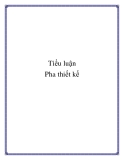 Tiểu luận: Pha thiết kế