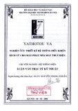 Luận văn thạc sĩ: Nghiên cứu thiết kế hệ thống điều khiển kích từ cho máy phát nhà máy thủy điện