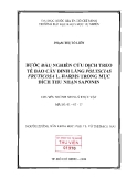 Đề Tài: Bước đầu nghiên cứu dịch treo tế bào cây đinh lăng Polysclas fruticosa L.Harms trong mục đích thu nhận Saponin