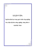 Luận văn tốt nghiệp: Nguồn nhân lực trong quá trình công nghiệp hóa, hiện đại hóa nông nghiệp, nông thôn ở tỉnh Bắc Ninh