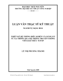 Luận văn: Thiết kế hệ thống điều khiển và giám sát từ xa thông qua hệ thống truyền thông với giao thức TCP/IP