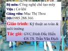 Kỹ thuật an toàn và môi trường - Mạc Thị Thoa