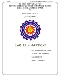 BÁO CÁO ĐỀ TÀI MÔN QUẢN TRỊ MẠNG : LAB 12 - HAPROXY