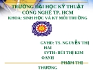 Báo cáo: Đa dạng sinh học và ô nhiễm công nghiệp