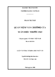 Luận văn: Quan niệm văn chương của Xuân Diệu trước 1945