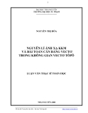 Luận văn:  NGUYÊN LÍ ÁNH XẠ KKM VÀ BÀI TOÁN CÂN BẰNG VECTƠ TRONG KHÔNG GIAN VECTƠ TÔPÔ