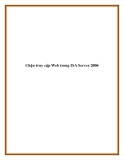 Cách chặn truy cập Web trong ISA Server 2006