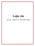 Luận văn: DỊCH VỤ THƯƠNG MẠI