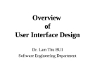 Overview of User Interface Design