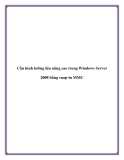 Cấu hình tường lửa nâng cao trong Windows Server 2008 bằng snap-in MMC