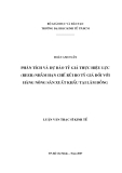 Luận văn: Phân tích và dự báo tỷ giá thực hiệu lực (Reer) nhằm hạn chế rủi ro tỷ giá đối với hàng nông sản xuất khẩu tại Lâm Đồng