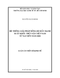 Hệ thống giải pháp đồng bộ đẩy mạnh xuất khẩu thủy sản Việt Nam từ nay đến năm 2020