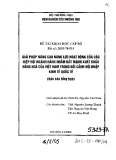 Báo cáo: Giải pháp nâng cao năng lực hoạt động của các hiệp hội ngành hàng nhằm đẩy mạng xuất khẩu hàng hóa của Việt Nam trong bối cảnh hội nhập kinh tế quốc tế