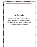 Luận văn hay về:Một số giải pháp thúc đẩy xuất khẩu hàng thủ công mỹ nghệ tại công ty Artexport Việt Nam trong giai đoạn hậu khủng hoảng kinh tế thế giới 