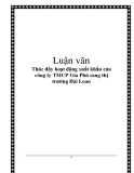 Luận văn:Thúc đẩy hoạt động xuất khẩu của công ty TMCP Gia Phú sang thị trường Đài Loan