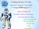 Thuyết trình Cơ Điện Tử đề tài:  Tìm Hiểu Về Robot Ứng Dụng Trong Sinh Hoạt Gia Đình