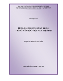 Luận án tiến sĩ ngữ văn: Thể loại truyện đồng thoại trong văn học việt nam hiện đại