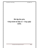 Bài tập lớn môn Ghép kênh tín hiệu số "  Công nghệ ADSL "