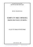 Luận văn: NGHIÊN CỨU HIỆU CHỈNH HÓA TRONG BÀI TOÁN CÂN BẰNG 