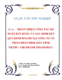 LUẬN VĂN TỐT NGHIỆP-ĐỀ TÀI "hoàn thiện công tác bán hàng và xác định ết quả kinh doanh tại công ty cổ phần phân phối máy tính VIETPC-chi nhánh Thanh Hóa"