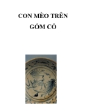 CON MÈO TRÊN GỐM CỔ 