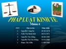 PHÁP LUẬT KINH TẾ - Nhóm 4