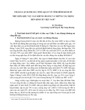 THAM LUẬN ĐÁNH GIÁ TỔNG QUAN VÊ TÌNH HÌNH KINH TẾ THẾ GIỚI, KHU VỰC SAU KHỦNG HOẢNG VÀ NHỮNG TÁC ĐỘNG ĐẾN KINH TẾ VIỆT NAM