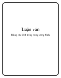 Luận văn: Dùng các lệnh trong trong dựng hình