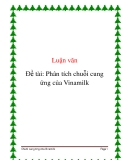 Đề tài: Phân tích chuỗi cung ứng của Vinamilk
