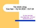 Bài giảng Tài chính công - TS. Phan Hữu Nghị