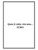 Quản lý nhân viên mùa... EURO