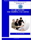 Tài liệu môn học thị trường tài chính - GV.Lê Trung Hiếu