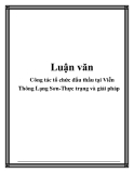 Luận văn: Công tác tổ chức đấu thầu tại Viễn Thông Lạng Sơn-Thực trạng và giải pháp