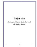 Luận văn: Quy hoạch phòng tư vấn & thực hành các kĩ năng làm mẹ