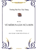 ĐỀ TÀI: VỀ MÔĐUN-GẦN NỬA ĐƠN - Trần Văn Hãn