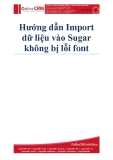 Hướng dẫn Import dữ liệu vào SugarCRM không bị lỗi font