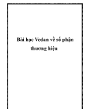 Bài học Vedan về số phận thương hiệu