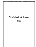 Nghệ danh và thương hiệu