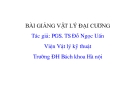 BÀI GIẢNG VẬT LÝ ĐẠI CƯƠNG - CHƯƠNG 7 TRƯỜNG ĐIỆN TỪ