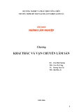 CẨM NANG NGÀNH LÂM NGHIỆP -KHAI THÁC VÀ VẬN CHUYỂN LÂM SẢN