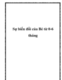 Sự biến đổi của Bé từ 0-6 tháng