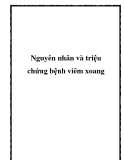 Nguyên nhân và triệu chứng bệnh viêm xoang