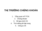 Bài giảng: Thị trường chứng khoán-Chương 1