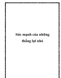Sức mạnh của những thắng lợi nhỏ